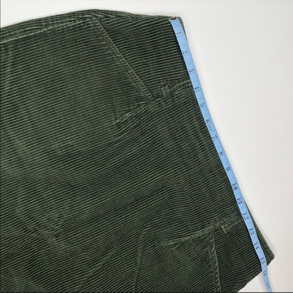 Vintage Eddie Bauer Hunter Green Ribbed Corduroy Pockets Short Skirt SIZE 12P - Picture 6 of 8